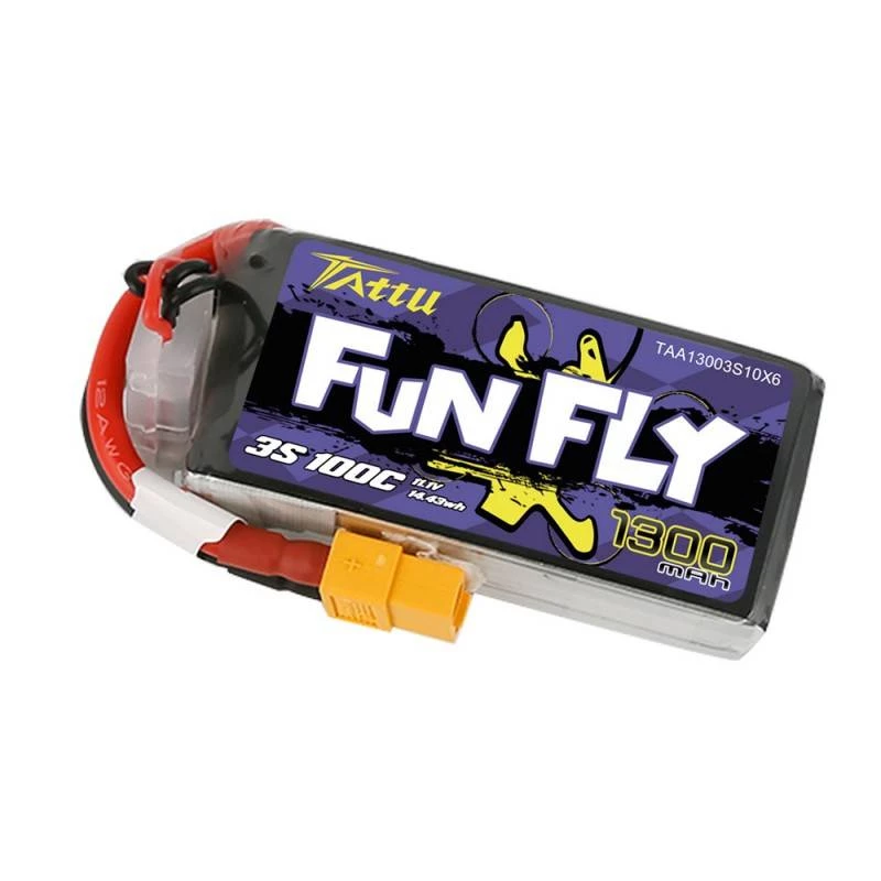 Bateria Tattu Funfly 1300mAh 11,1V 100C 3S1P