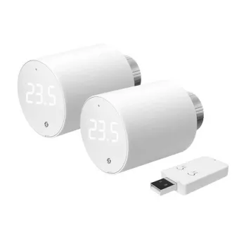 Cabeça termostática Shelly BLU TRV, WLAN/Bluetooth (2 unidades com unidade de controlo)