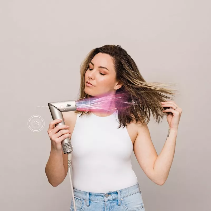 Shark FlexStyle 5-em-1 Air Styler e secador de cabelo com modeladores automáticos, escova plana, escova oval, bocal, difusor, bolsa de armazenamento, sem danos térmicos