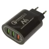 Carregador de parede USB MACLEAN MCE479B — 3 portas USB, potência total 18W, compacto