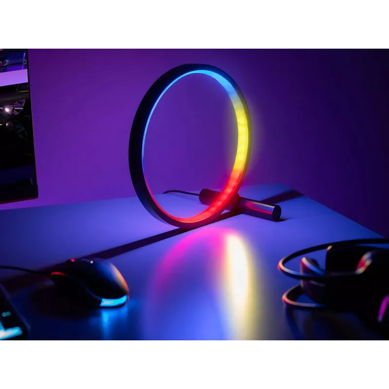 Candeeiro de mesa TRACER Ambience Smart Circle LED RGB — círculo LED inteligente decorativo