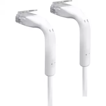 Cabo de patch ultrafino Ubiquiti com bainhas flexíveis para flexibilidade de instalação / branco / 5 m