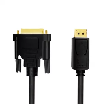 Adaptador de cabo de vídeo LogiLink CV0132 DisplayPort para DVI 3m preto