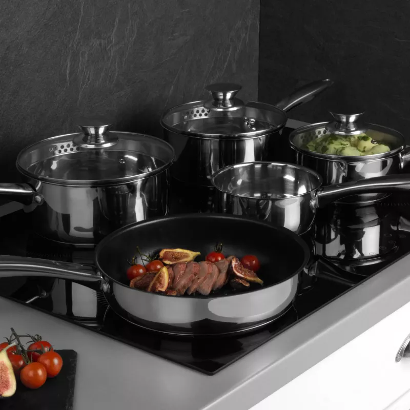 Conjunto de panelas Russell Hobbs BW06572EU72 — 5 peças em aço inoxidável