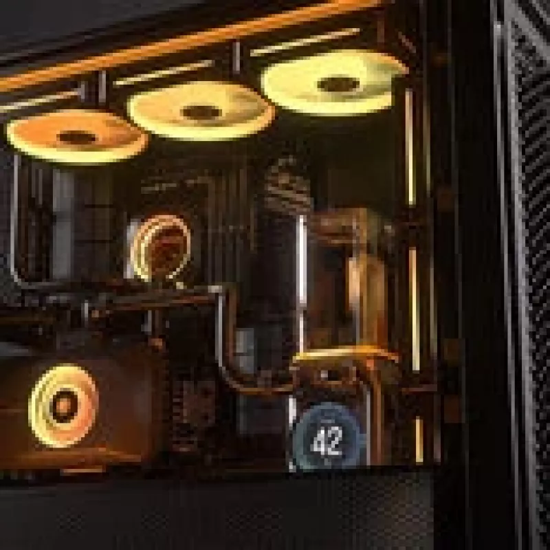 Corsair iCUE LINK XD6 RGB Elite LCD combo de bomba e reservatório, preto