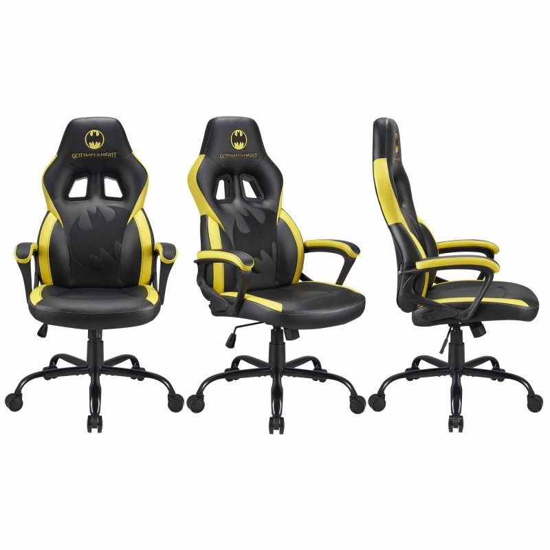 Cadeira gaming para PC Subsonic SA5642-B1 assento acolchoado preto amarelo 120 kg