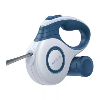 Trela retrátil automática Rojeco A12, 3 m, azul