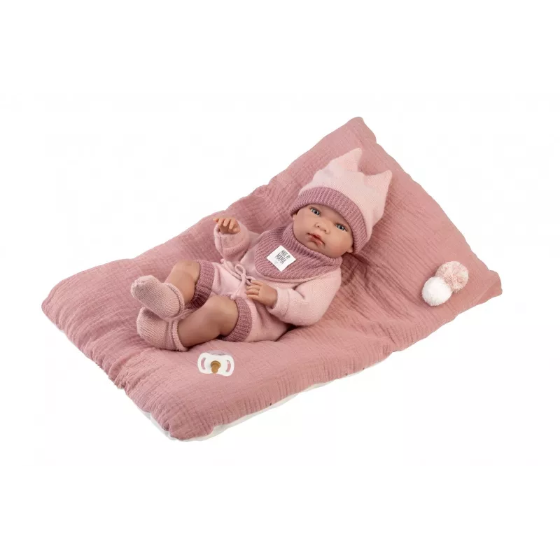 Boneca Llorens 40 cm Bebé de vinil com características realistas e corpo macio