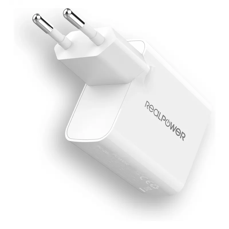 Carregador RealPower PC-65 GaN 65W