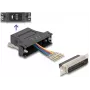 DeLOCK D-Sub 25 pinos macho para RJ12 fêmea kit de montagem preto