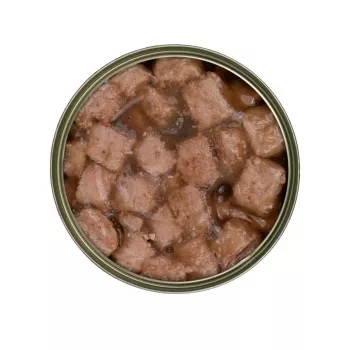 Alimento húmido para gatos TufTuf pedaços de carne em molho com peixe 415 g — alimento completo em lata para gatos adultos