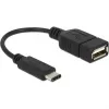 Cabo USB DeLOCK 65579 USB 2.0 0,15 m USB C USB A preto