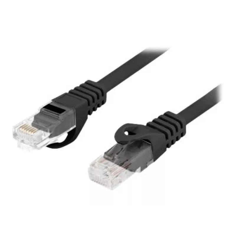 Lanberg PCU6-10CU-0025-BK Cat.6 U/UTP LSZH cabo de patch, 0,25 m, preto