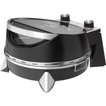 Forno elétrico para pizza SIMFER MKE0-P — 1100 W, 80–300°C, temporizador de 30 minutos, pedra para pizza removível de 33 cm, preto