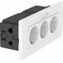 OBO Bettermann unidade de tomadas SDE-RW D0RT3B módulo 45 3 tomadas 84x185x59mm (6119435)