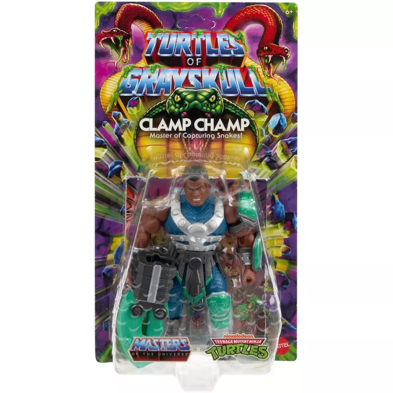 Figura de ação MATTEL MotU Origins Clamp Champ JBN05 – peça de coleção, figura individual