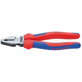 KNIPEX 02 02 200 - Alicate de controlo - Aço - Plástico - Azul/Vermelho - 20 cm - 342 g