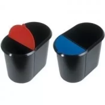helit the double waste sorter 20,0 + 9,0 l preto (H6103993)