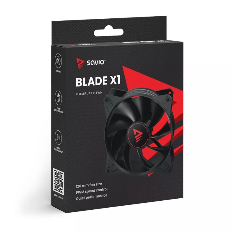 Ventoinha de caixa SAVIO SAVGBLADE 120mm PWM