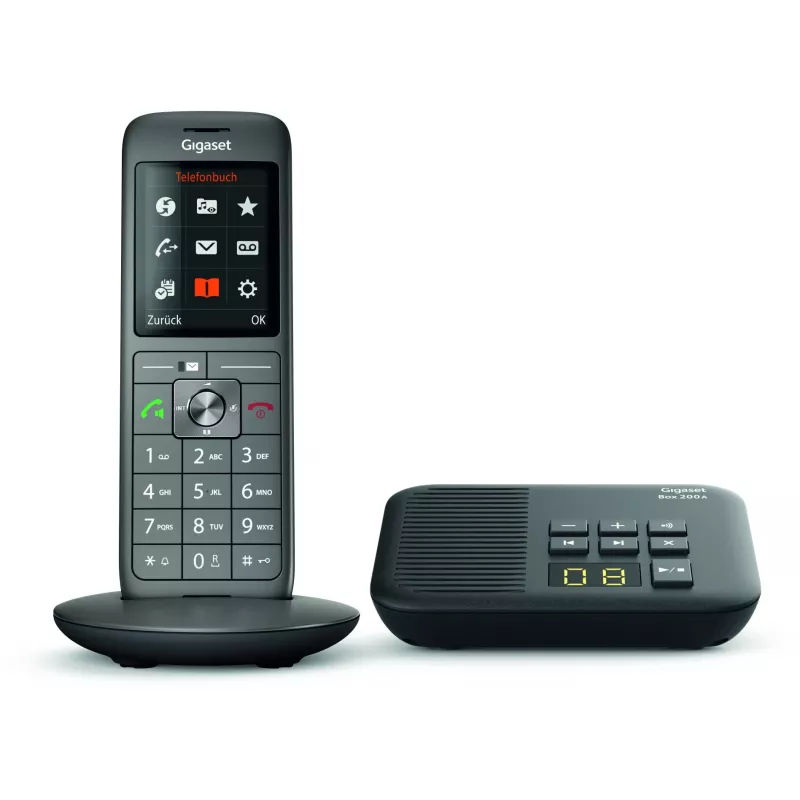 Telefone DECT Gigaset CL660A antracite preto