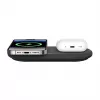 Belkin WIZ021VFBK – Estação de carregamento sem fios 2 em 1 com tecnologia Qi2 15 W, preto