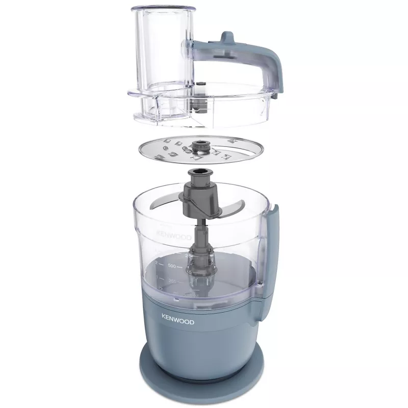 Robot de cozinha Kenwood FDP23.140GY MultiPro Go — picadora compacta portátil, cinzento