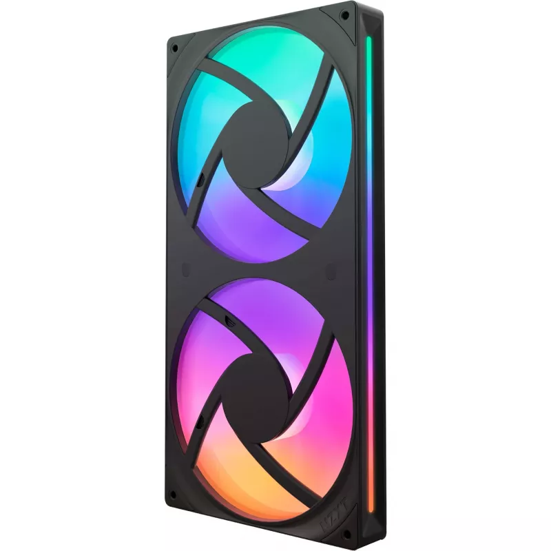 NZXT F280 RGB Core 140mm ARGB PWM pack de 2 preto