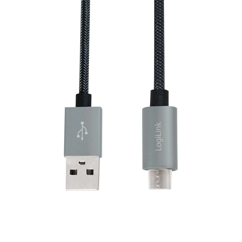 Cabo de sincronização e carregamento USB-A para ficha Micro-B 2m