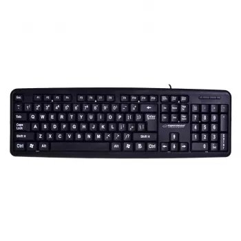 Esperanza EK129 teclado USB QWERTY UK inglês preto