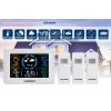 Estação meteorológica sem fios BLAUPUNKT WS40WH com monitor de temperatura e humidade interior/exterior