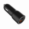 Carregador de automóvel para dispositivos móveis Gembird TA-UC-AC2PDQC38-CAR-01, USB-C, 38 W, 12-24 V, preto