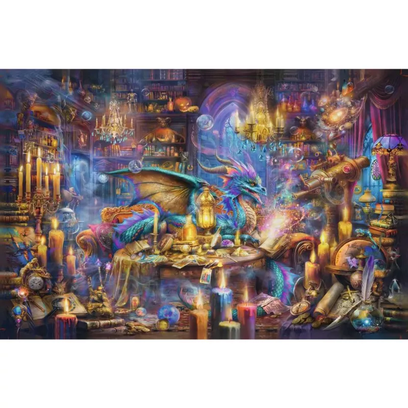 Puzzle Ravensburger 3000 peças — Drachenbibliothek, 3000 peças, marca Ravensburger