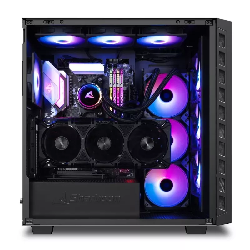 Sharkoon REBEL C80G RGB Midi Tower preto