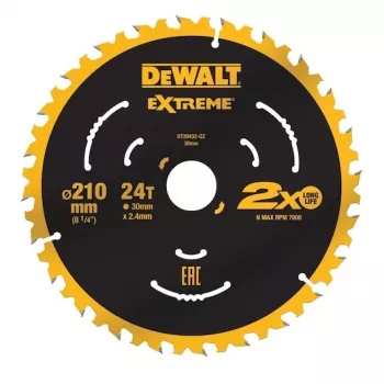 Disco de serra circular DeWALT DT20432-QZ 21 cm com pastilhas de carboneto de tungsténio