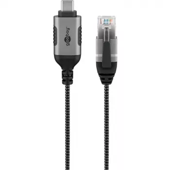 Cabo Ethernet Goobay USB-C 3.1 para RJ45 fino 5 m – liga router, modem ou (74405)