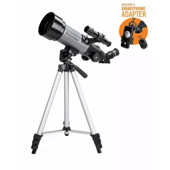 Telescópio refrator Celestron Travelscope 70 DX preto, cinzento
