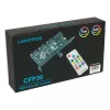 Controlador de ventoinha e LED RGB para slot PCI Lamptron CFP30, preto