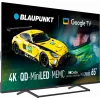Televisor BLAUPUNKT 65MBG7000S 65 polegadas Mini LED Smart TV Google TV preto, classe energética G