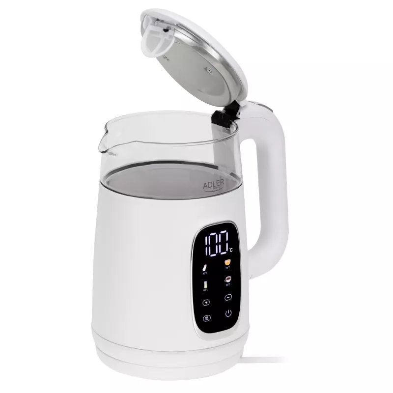 Chaleira elétrica ADLER AD 1305 branco/prateado