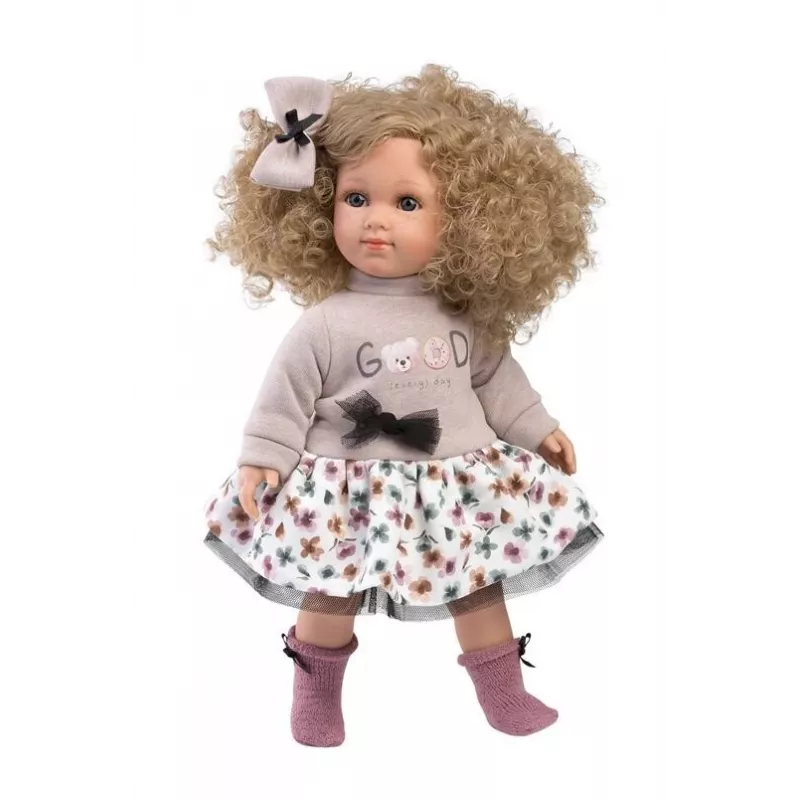 Boneca Llorens Elena 35 cm — corpo macio, rosto e membros pintados à mão