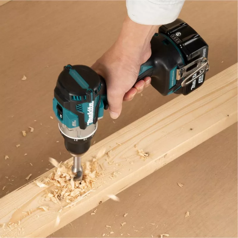Makita DDF489RTJ Aparafusadora/Chave de impacto 1800 rpm Preto, Azul, Aço