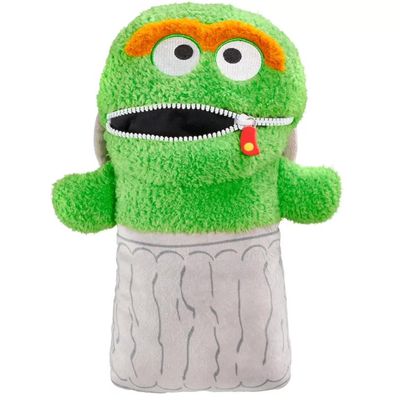 Peluche Schmidt Spiele Sesamstraße Oskar, brinquedo macio de personagem de tecido
