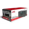Rádio internet JVC RA-E981B — streaming Wi‑Fi e Bluetooth, DAB+, FM, 2x5W, 40 memórias de estações, USB, AUX, ecrã LCD