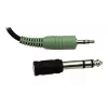 Auscultadores ESPERANZA EH120 — com fios circumaurais, arco de cabeça, cabo 2 m, adaptador 3,5 mm, preto