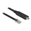 DeLock - Adaptador série - USB-C - RS-232 x 1 - preto (63912)