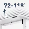 Secretária mark adler Leader 7.3 branca — estação de trabalho ergonómica de altura ajustável