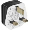Ficha elétrica Bachmann 910.176, 3 polos, 250 V AC, 13 A, caixa de plástico preta