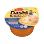 Petisco para gatos INABA Dashi Delights Caldo de Frango & Atum, 70 g saco, sem cereais, sem glúten, sem soja