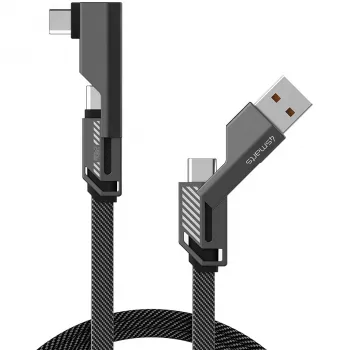Cabo USB 4smarts 541457 1,5 m USB A USB C Grafite
