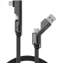 Cabo USB 4smarts 541457 1,5 m USB A USB C Grafite